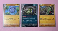 Pokemon Mega Evolution Tyranitar Promo Holo Pupitar Larvitar Card set - Image 1