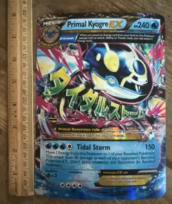 Pokemon XY Primal Clash Kyogre EX Jumbo Card 2014 55/160 - Image 1