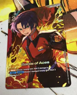 Gundam Card Game - GCG - Battle of Aces Alt Foil G001-111 R+ - NM - Image 1