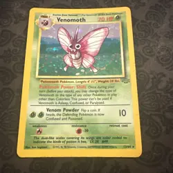 Pokemon TCG Venomoth Holo Rare Card 13/64 Jungle Set 1999 - Image 1