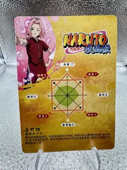 Sakura - Naruto Trading Card HY-R-015 Rainbow Holo Foil Rare Plus Tc7 - Image 2