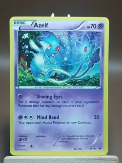 MP Azelf XY142 Promo XY Pokemon Card Cosmo Holo - Image 1