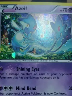 MP Azelf XY142 Promo XY Pokemon Card Cosmo Holo - Image 4