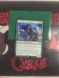 Magic The Gathering Commander Midnight Hunt "Champion Of Lambholt" 136 RARE NM - Image 1