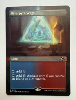 Magic the Gathering MTG Riverpyre Verge Borderless Aetherdrift DFT - Image 1