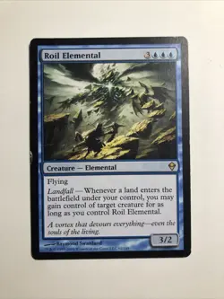 Roil Elemental - Zendikar Rare LP (Check Pics) 62/249 MTG TCG - Image 1