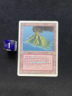 Volcanic Island - Revised Edition - Dual Land - Vintage MTG - LP - 1994 - Image 1