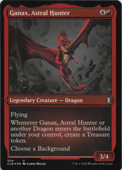 Ganax, Astral Hunter (Foil Etched) - FOIL - U Commander Legends: Battle for Bald - Image 1