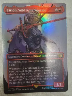 Magic the Gathering: Firion, Wild Rose Warrior (Borderless) Final Fantasy Foil - Image 1