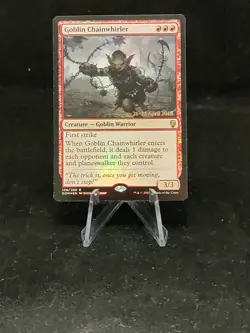 1x Goblin Chainwhirler - Foil - Prerelease Promo Light Play, English Prerelease - Image 1