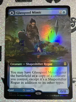 MTG - Glasspool Mimic (Extended Art) Zendikar Rising FOIL NM - Image 1