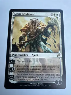 MTG: Ajani Goldmane Lorwyn 001/301 Regular Rare - Image 1