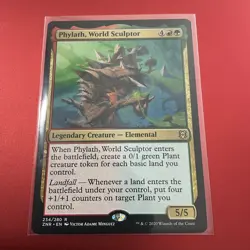 ZNR PHYLATH WORLD SCULPTOR 1x Rare Magic Zendikar Rising MTG NM - Image 1