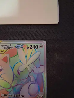 Pokemon TCG Mega Lopunny Jigglypuff GX Cosmic Eclipse 261/236 Secret Rare Mint - Image 5
