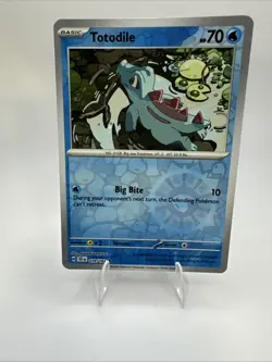 Pokemon TCG Totodile - 039/162 Temporal Forces Reverse Holo Common - Image 1