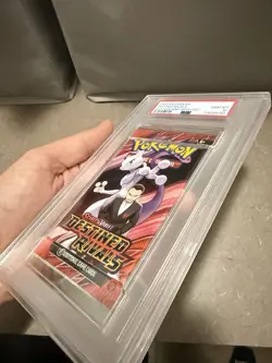 PSA 10 Destined Rivals Giovanni And Mewtwo Graded Pokemon Booster Pack 2025 - Image 4