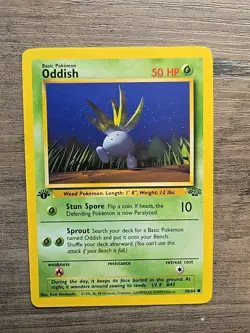 Pokemon TCG Oddish 58/64 Jungle 1st Edition NM - Image 1