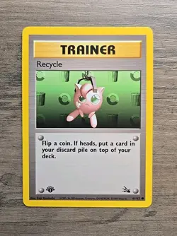 Pokemon TCG Recycle 1st Edition 61/62 Fossil NM - Image 1