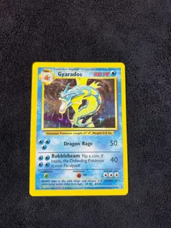 Pokemon TCG Gyarados Base Set 6/102 Holo 1999-2000 [Moderately Played] - Image 1