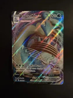 Pokemon Sword And Shield Lapras 050/202 VMAX Ultra Rare English TCG NM - Image 1