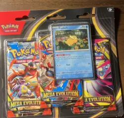 Pokemon TCG Mega Evolution 3 Pack Blister w/ Psyduck Promo NEW & SEALED - Image 2
