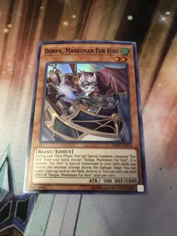 1x (EX) Donpa, Marksman Fur Hire - DASA-EN014 - Super Rare - Unlimited YuGiOh - Image 1