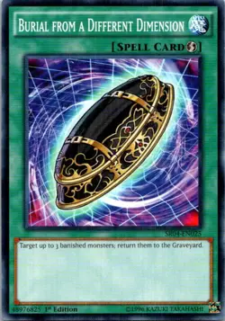 Burial From A Different Dimension SR04-EN025 Yu-Gi-Oh! 1st Edition Light Play - Image 1