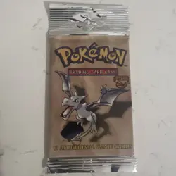 Pokemon Unopened Fossil Booster Pack 11 Cards Factory Sealed 1999 (1 Pack) - Image 1