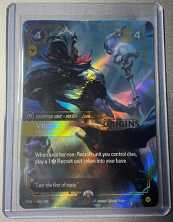 Riftbound Viktor Leader Champion English card 246/298 Prerelease Stamped Promo - Image 1