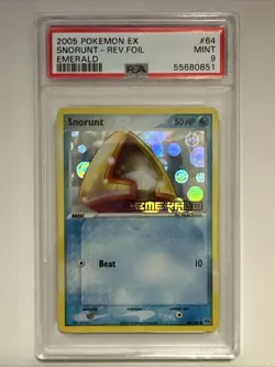 Snorunt Reverse Foil 64/106 PSA 9 - EX Emerald Pokemon Card - Image 1