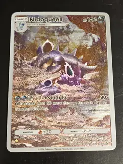 Nidoqueen A1 240/226 Pokemon TCG Pocket Genetic Apex Custom Textured Fanart Card - Image 1