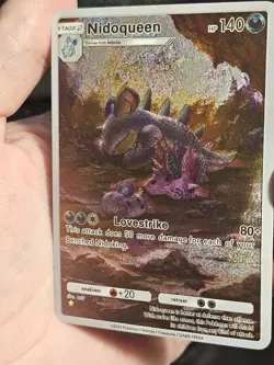 Nidoqueen A1 240/226 Pokemon TCG Pocket Genetic Apex Custom Textured Fanart Card - Image 2