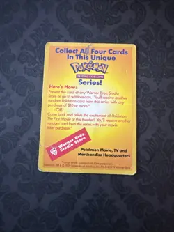 1999 Pokemon Wizards of the Coast Promos - CATCH MEW Card - Pokemon the Movie - Image 2