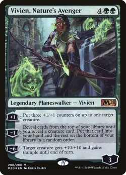 Vivien, Nature's Avenger Foil - Core Set 2020 MTG-LP - Image 1