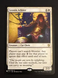1x Leonin Arbiter (064) The List - Reprints LP MTG Magic the Gathering x1 MKE - Image 1