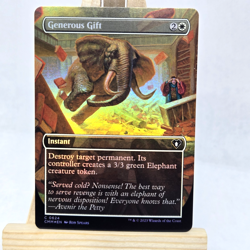 Generous Gift (Borderless) #624 (Foil) (NM) Commander Masters CMM Magic MTG - Image 1