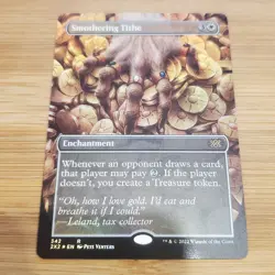 1x Smothering Tithe, Borderless Art Foil, Double Masters 2022, Magic Read Desc - Image 1