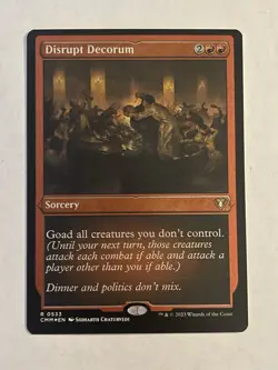 Disrupt Decorum (Foil Etched) Commander Masters - Image 1