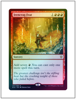 1x Irencrag Feat, Foil, Magic the Gathering MTG NM - Image 1
