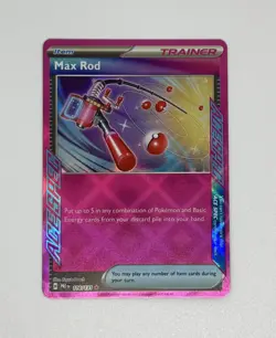 Pokemon TCG Max Rod 116/131 Ace Spec Prismatic Evolutions Holo Rare NM - Image 1