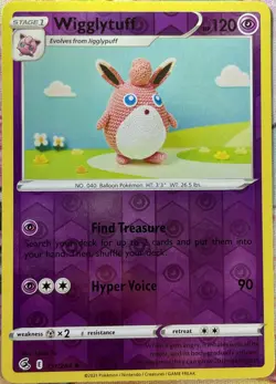Wigglytuff Reverse Holo - 111/264 - Fusion Strike Pokemon 2021 - Image 1
