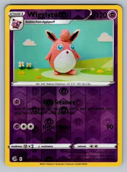 Wigglytuff Reverse Holo - 111/264 - Fusion Strike Pokemon 2021 - Image 1