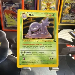 Pokemon TCG Muk 13/62 Holo Rare Fossil Set WOTC 1999 Vintage - Image 1