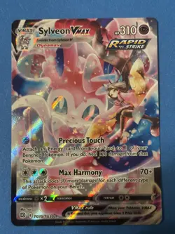 2022 Pokemon SWSH Brilliant Stars Sylveon VMAX Trainer Gallery #TG15/TG30 Nice! - Image 1
