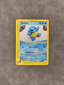 Pokemon TCG Squirtle 131/165 Expedition Base Set Regular E-reader - LP - Image 1