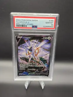 2022 Pokemon Arceus V 166/172 Brilliant Stars Alternate Art PSA 10 Full Art - Image 1