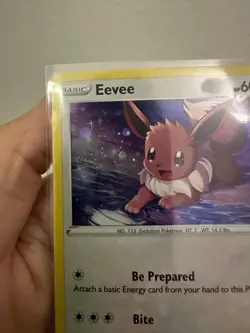 Eevee ??Swirl?? ?Cosmos Holo ? Black Star Promo ?? Pokemon SWSH127 NM 0321#288 - Image 4