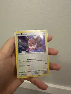 Eevee ??Swirl?? ?Cosmos Holo ? Black Star Promo ?? Pokemon SWSH127 NM 0321#288 - Image 5