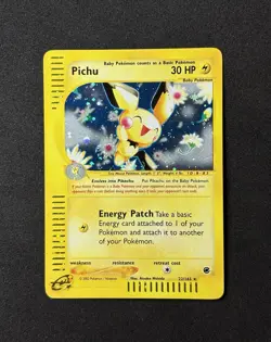 Pichu 22/165 Pokemon Expedition Holo E-Reader SWIRL - Image 1