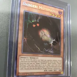 Yugioh Danger! Mothman MP19-EN219 Secret Rare 1st Ed Nm Prismatic - Image 3